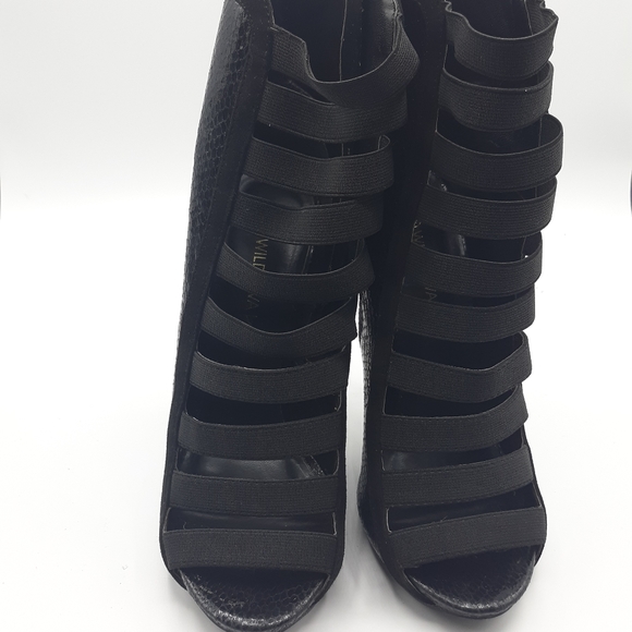 Wild Diva Lounge Peep Toe Cut out Boots - Picture 2 of 5